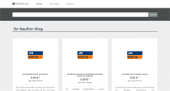 Desktop Screenshot of kaufein.de