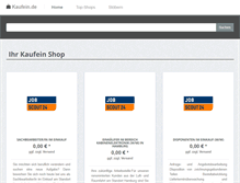 Tablet Screenshot of kaufein.de